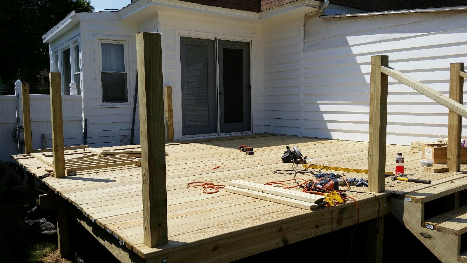 Deck (BEFORE) assisted with the Design